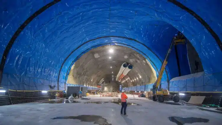 Inside the Hunter Street Station cavern. Image: Syndey Metro.  