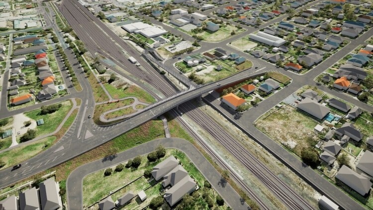 A render of the completed bridge. Image: Inland Rail.