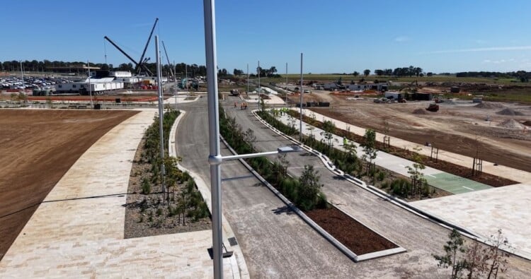 Development works underway in Bradfield City.