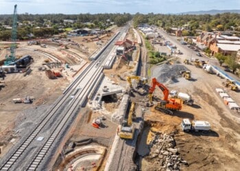 Euroa station upgrade rail track switch