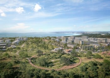 A render of the completed precinct. Image: NSW Government.