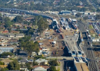 Train stabling yard works advance